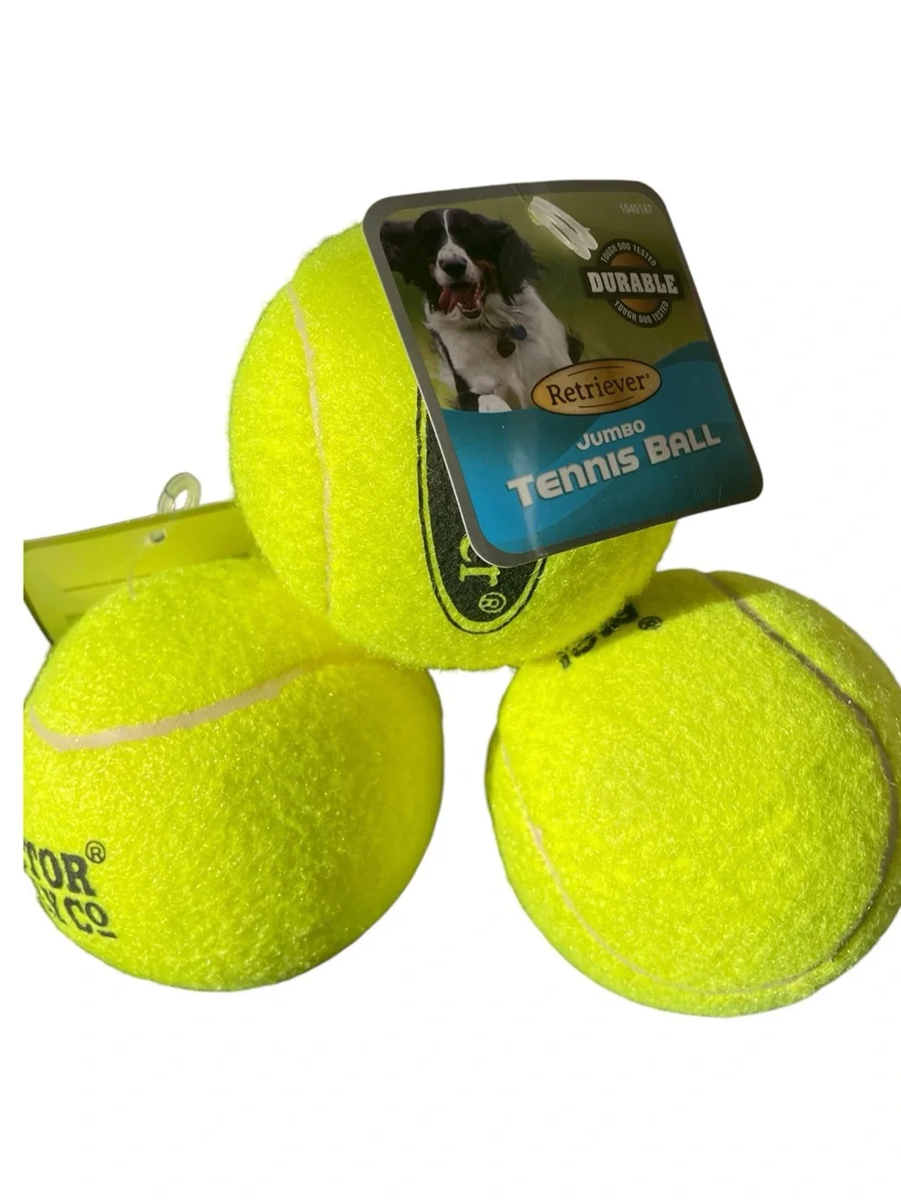 Retriever Jumbo tennis balls, set of 4 dog toys, never used